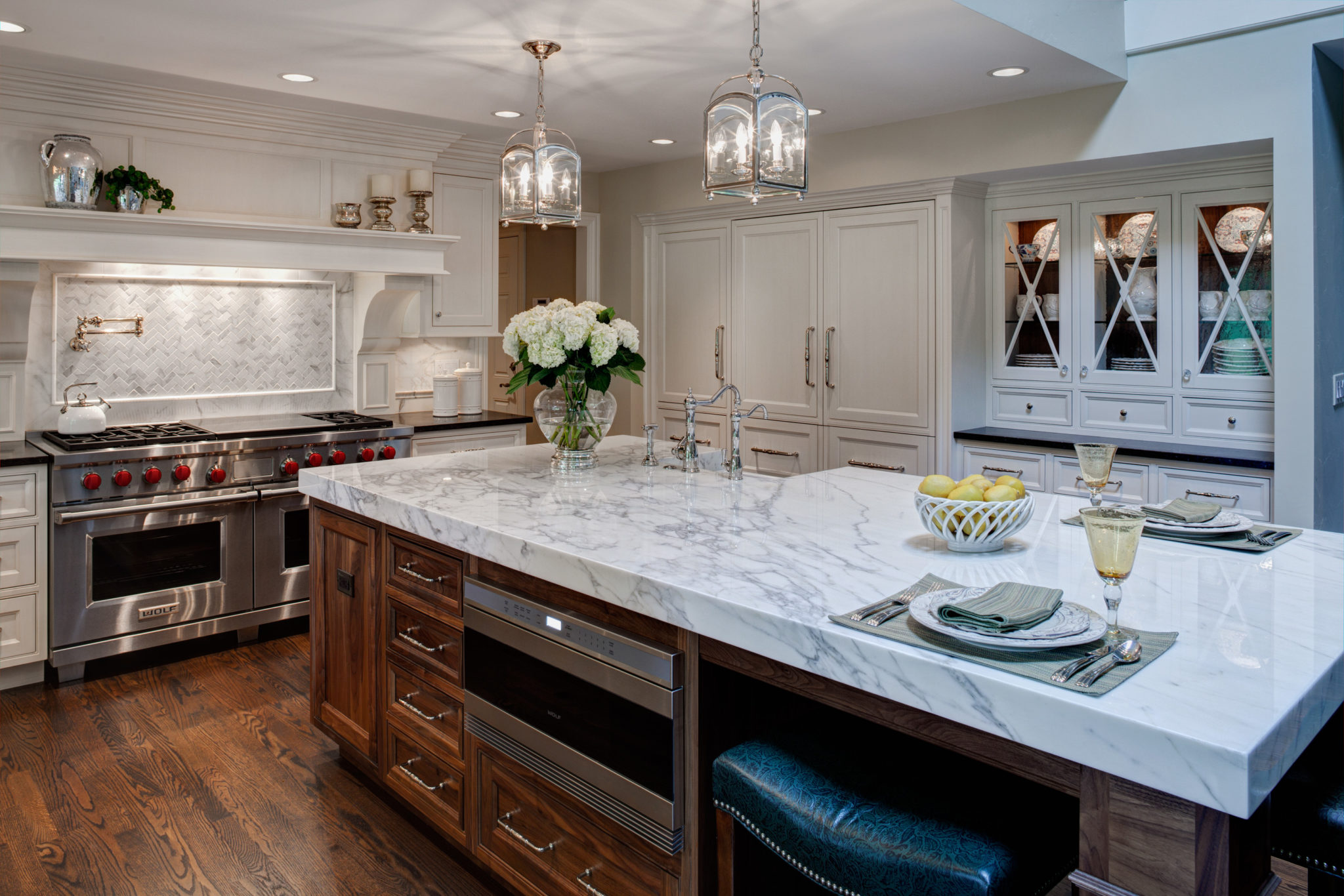 kitchen round countertop design