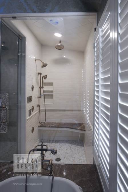 A steam shower can add another element of relaxation to your remodeled bathroom.
