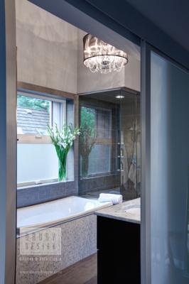 Transitional Naperville Master Bath Remodel by Drury Design