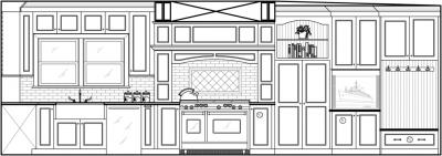 Range Wall Elevation from Final Drawing Set