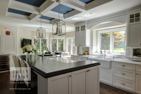 White Transitional Custom Kitchen Remodel