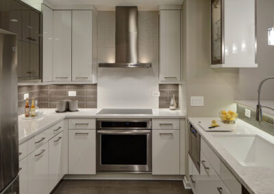 Contemporary Chic Condo Kitchen