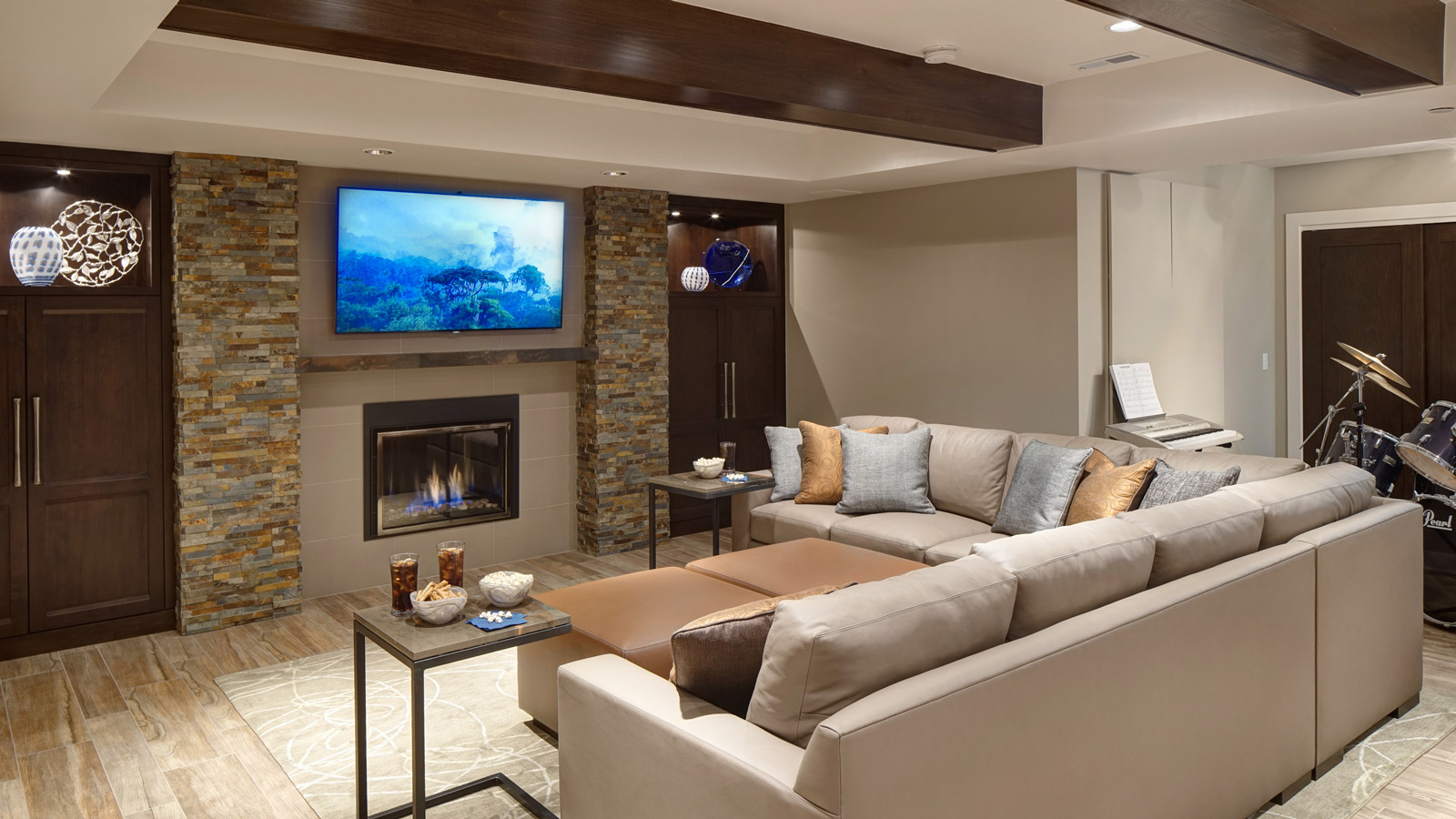 Rec Room Re Imagined Basement Remodel Drury Design