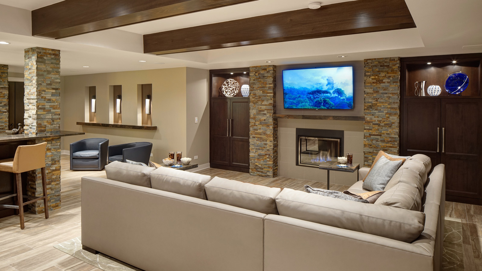 Rec Room Re Imagined Basement Remodel Drury Design