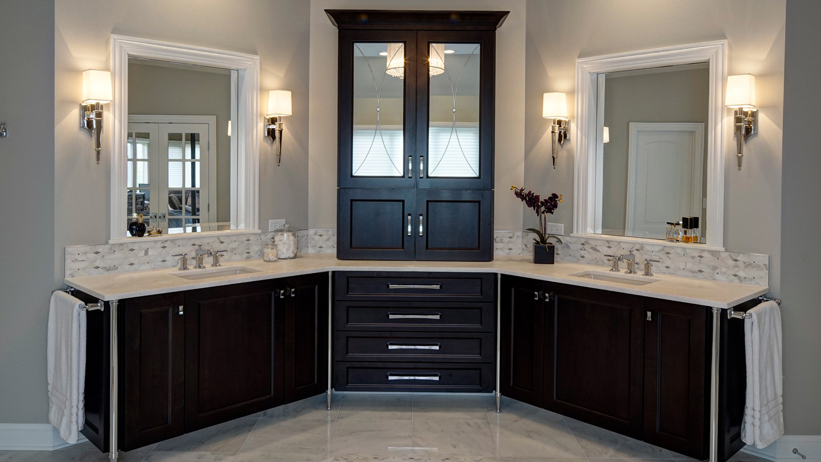 Stylish Oasis Bathroom Design - Naperville, IL | Drury Design