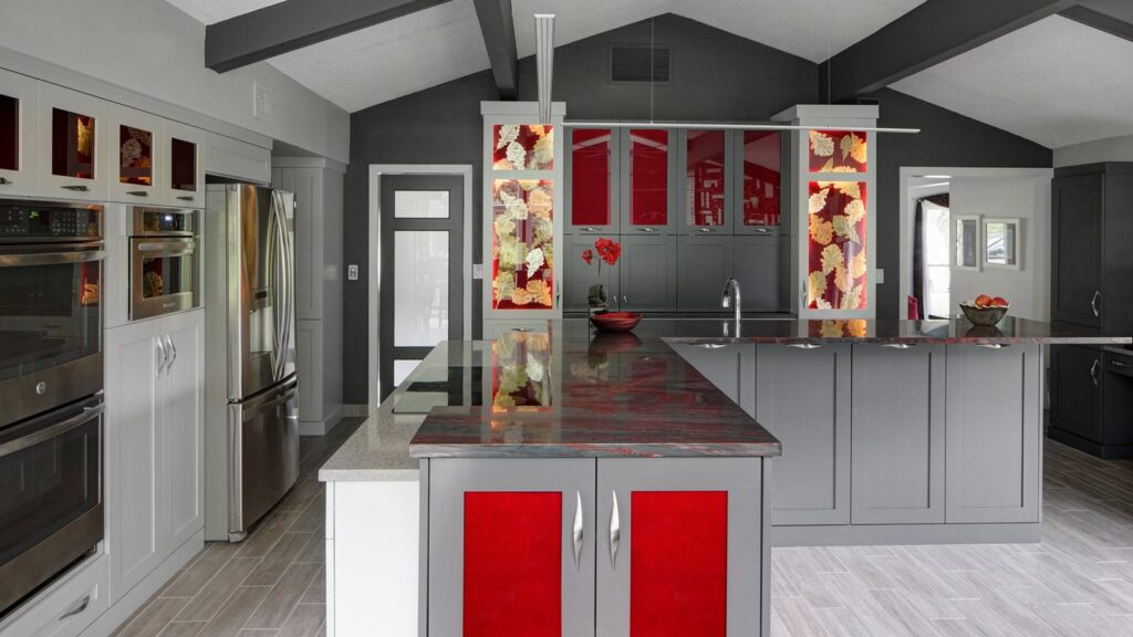Vibrant Contemporary Kitchen Design Wheaton Drury Design