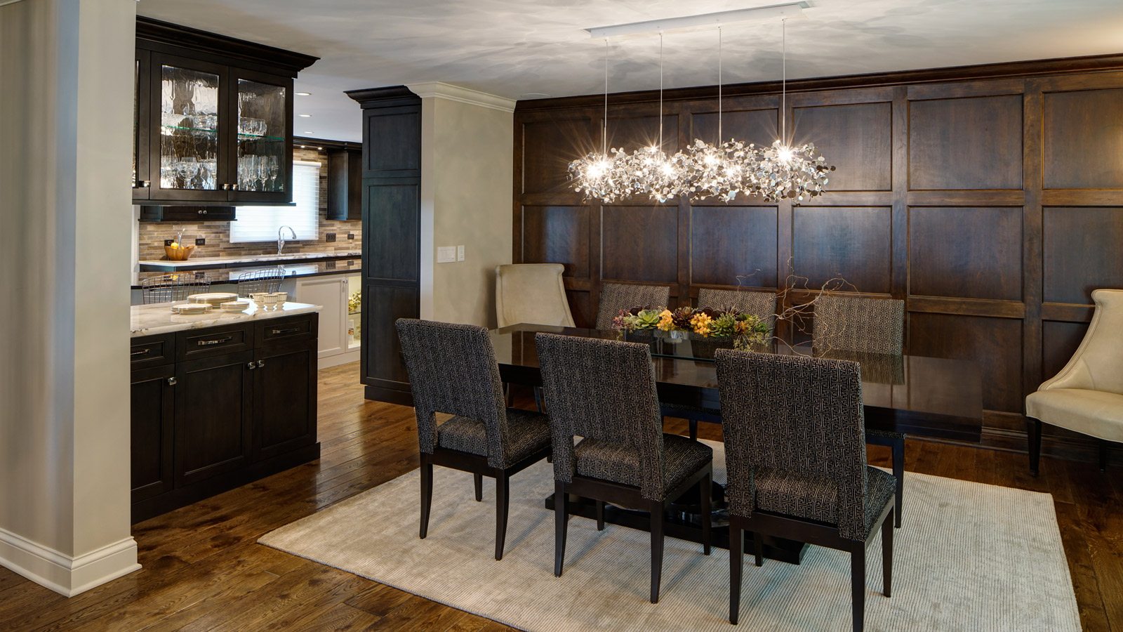 Transitional Oak Brook Dining Room Renovation