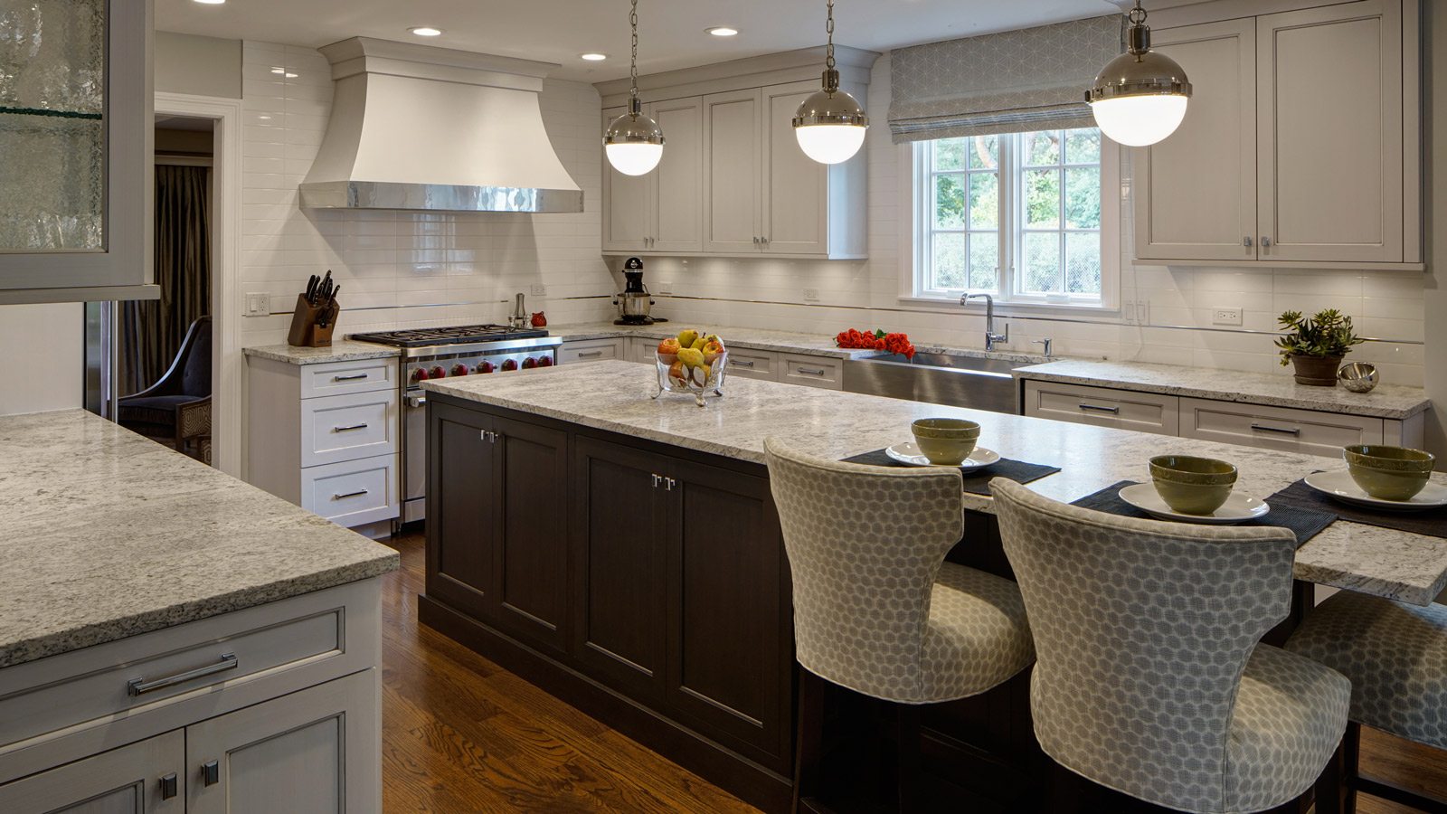 L-Shaped Kitchen Design Perfected - Hinsdale, IL | Drury Design