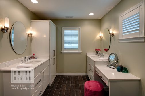 Contemporary Elmhurst Master Bath Remodel | Drury Design Chicago