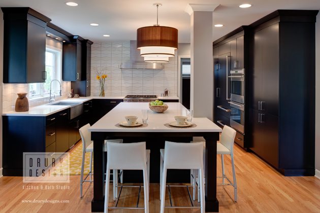 Winning Contemporary Elmhust Kitchen Design | Drury Design Chicago