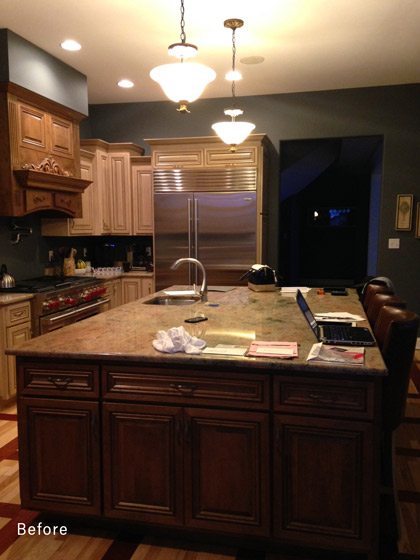 before kitchen remodel picture Family Focused First Floor Remodel drury design