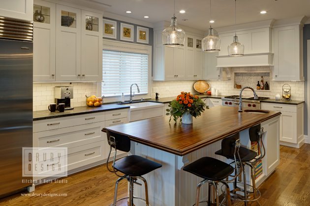 Grothouse Feature Mahogany Wood Countertop In Hinsdale Il