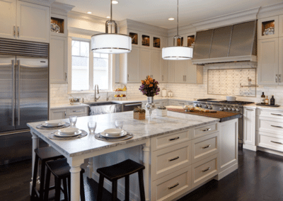 Open Concept Kitchen Featuring Rutt Cabinetry
