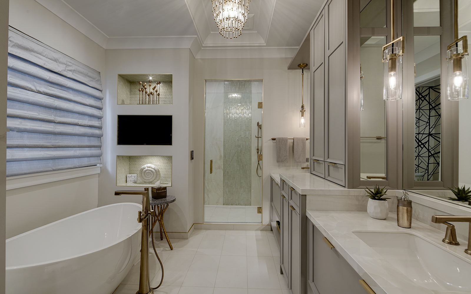 Sophisticated Luxe Master Bath Drury Design