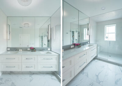 Bright Modern Bathroom – Glen Ellyn, IL