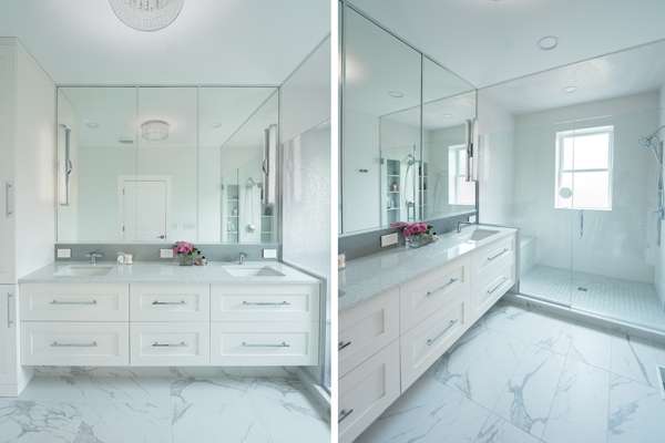 Bright Modern Bathroom – Glen Ellyn, IL