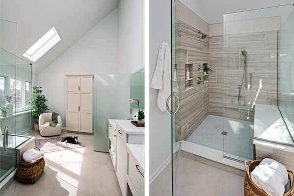 Bright and Airy Primary Bath – Naperville, IL