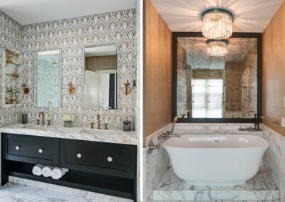 Luxe Glam Primary Bathroom – Chicago, IL