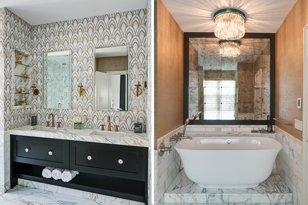Luxe Glam Primary Bathroom – Chicago, IL