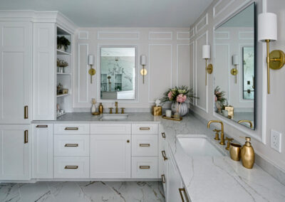 Elegant Primary Bathroom Remodel – Glen Ellyn, IL
