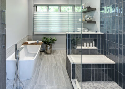 Bold + Balanced Primary Bathroom Remodel – Winfield, IL