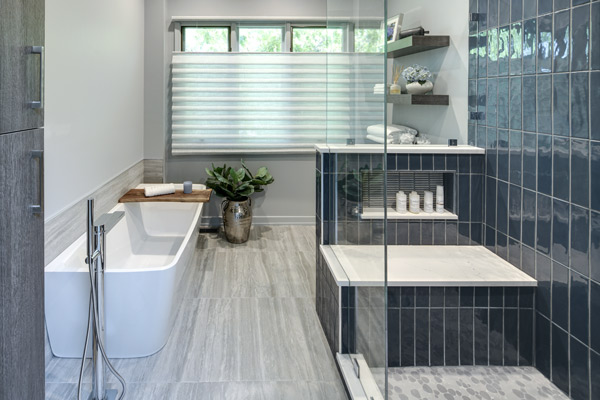 Bold + Balanced Primary Bathroom Remodel – Winfield, IL