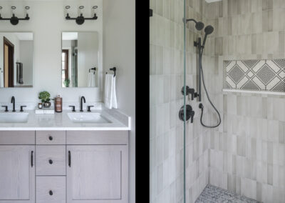Calm, Contemporary Primary Bath – St. Charles, IL