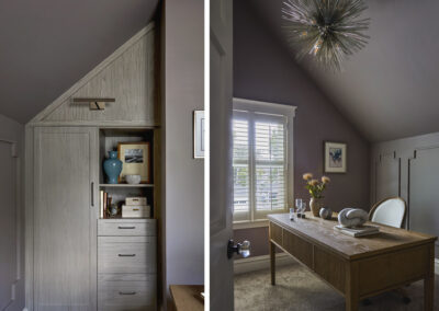 Warm Modern Home Office – Hinsdale, IL